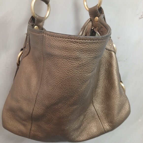 Franco Sarto Bronze Leather Hobo - Picture 1 of 10